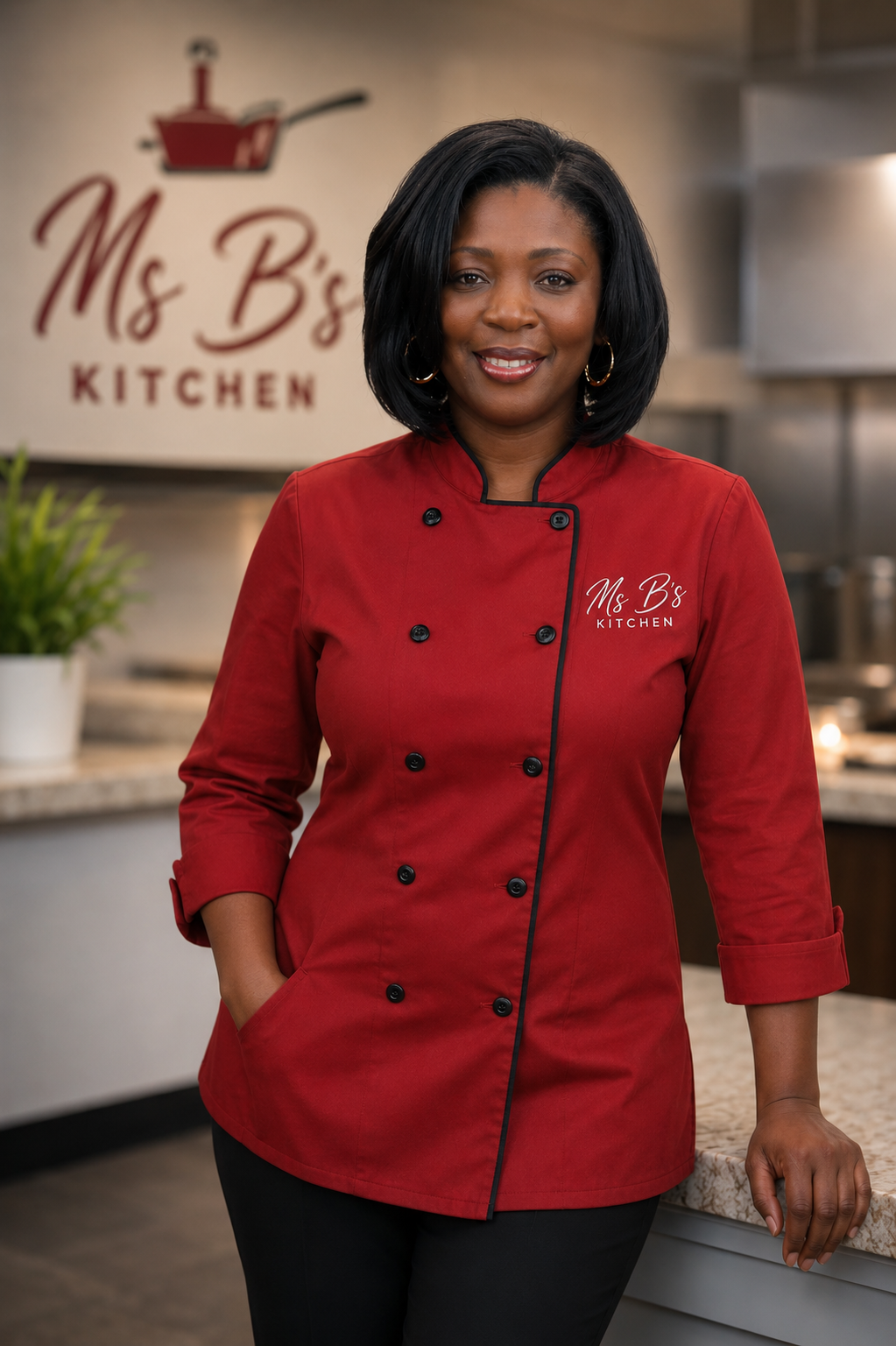 Brenda Chinapoo, known as Ms. B, chef and owner of Ms. B's Kitchen