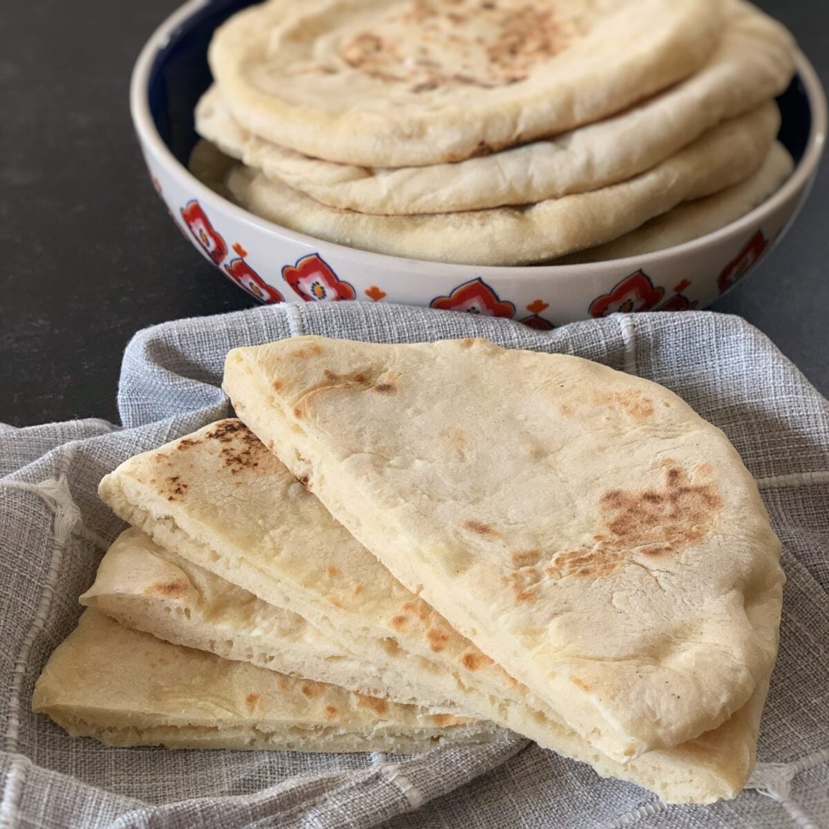 Soft Trinidadian sada roti, fresh off the tawa
